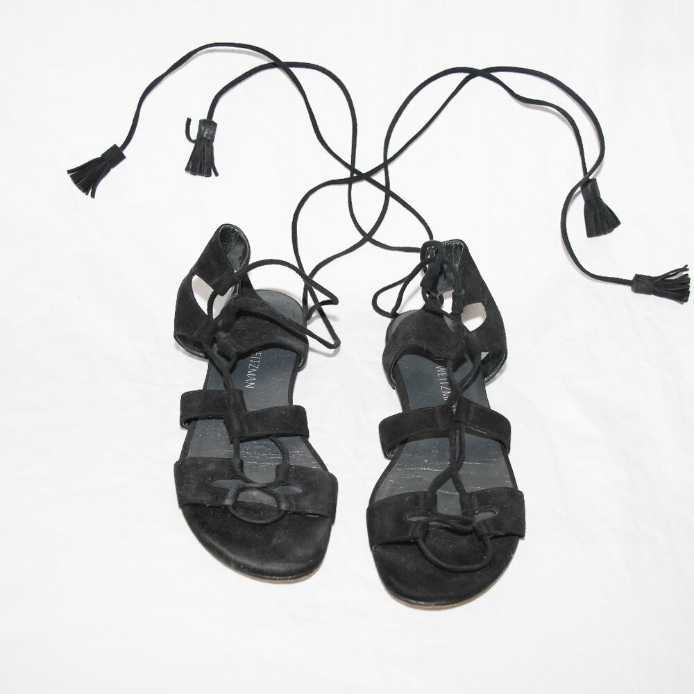 Stuart Weitzman Lace up Gladiator Sandals